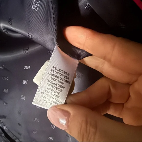 Banana Republic Double Breasted Military Blazer Navy/Black Small - Picture 5 of 12